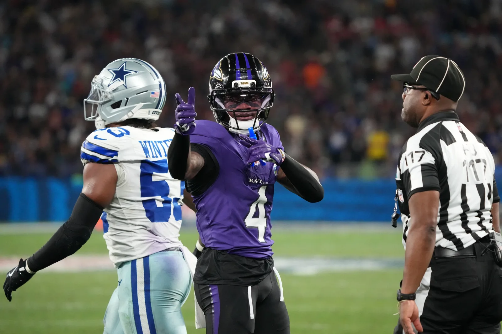 Zay Flowers exalta o Brasil após vitória dos Ravens no Maracanã