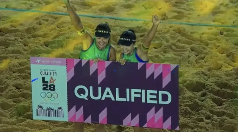 Brasil conquista vagas olímpicas no vôlei de praia em Los Angeles