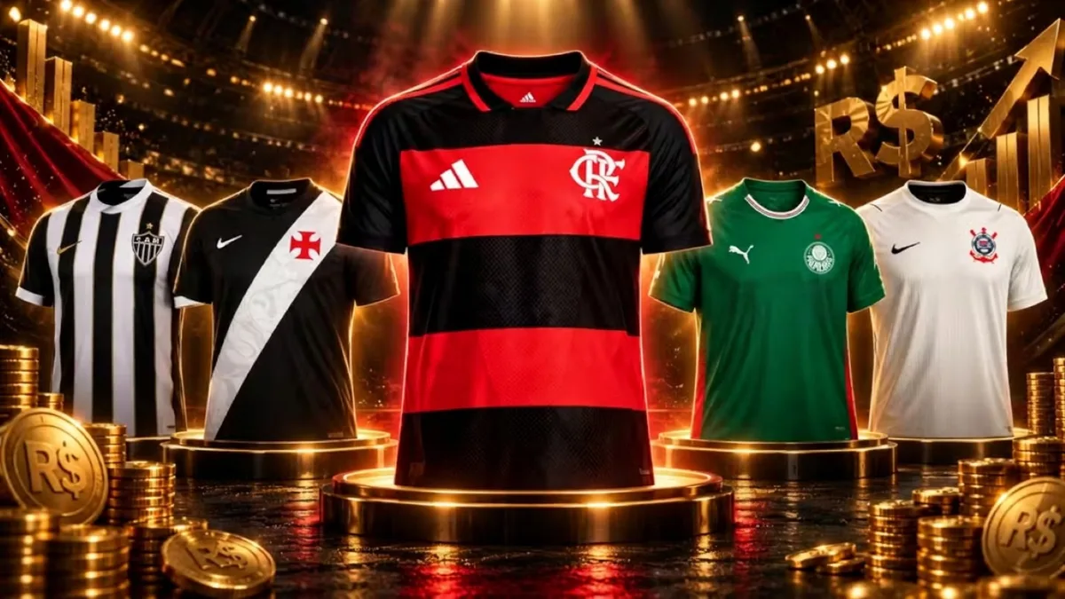 Camisas da Série A têm preço médio de R$ 469,39 para 2026