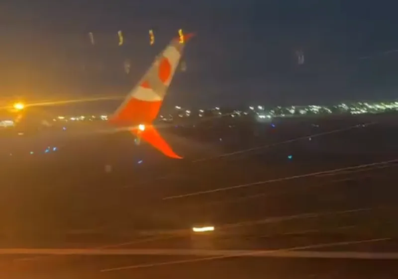 Falha em motor provoca fogo e interrompe operações no aeroporto de Goiânia