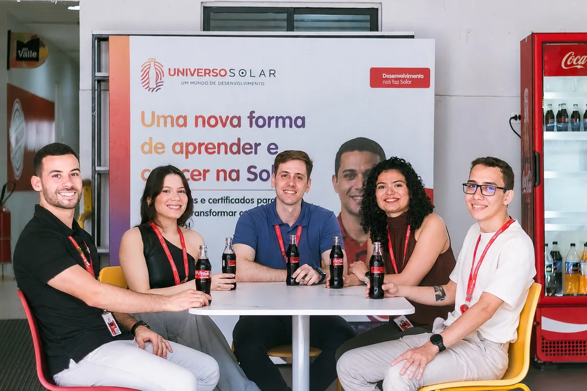 Solar Coca-Cola oferece trainee com salário de R$ 7,5 mil e vagas em cinco estados