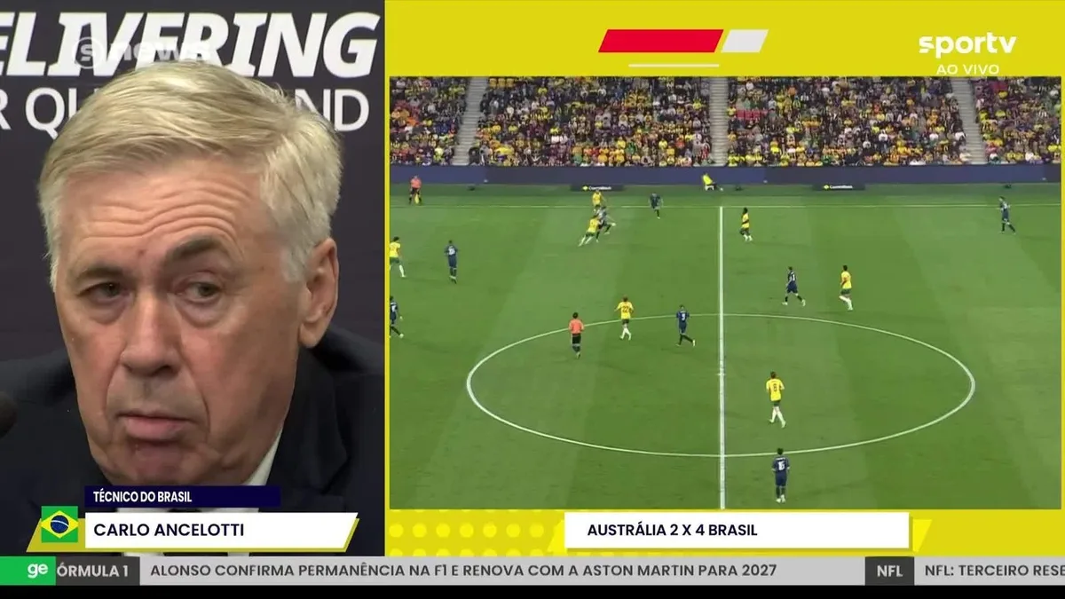 Vini Jr. marca de pênalti e Ancelotti explica decisão contra a Austrália