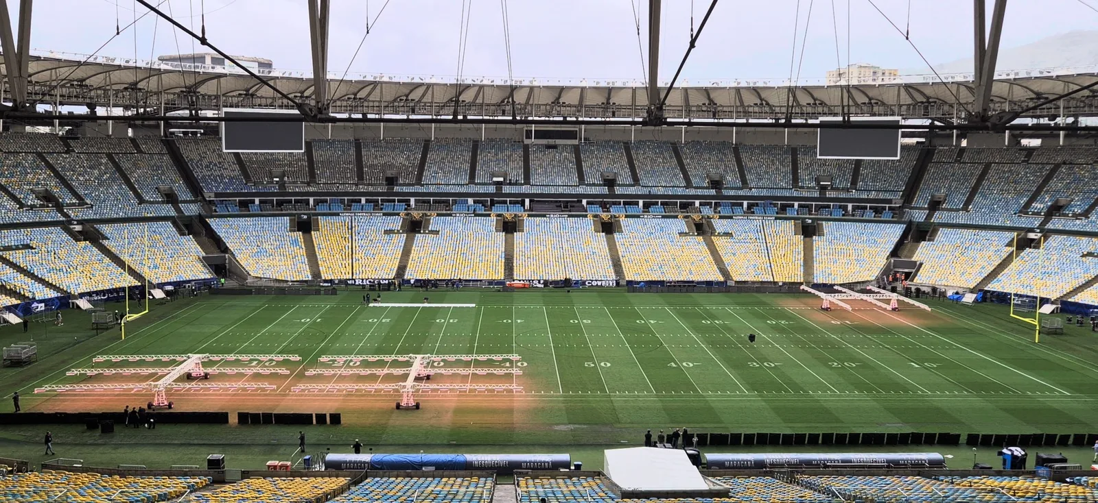 NFL amplia estrutura do Maracanã para receber Cowboys e Ravens