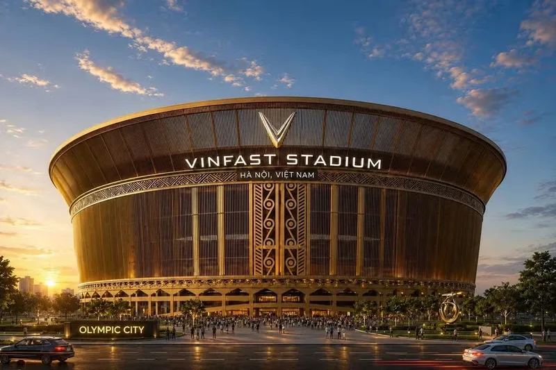 VinFast Stadium avança em Hanói para se tornar o maior do mundo