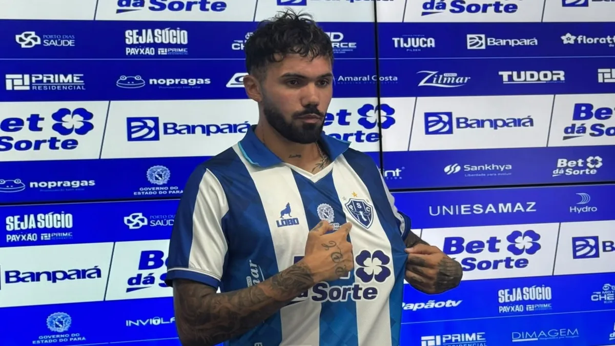 Nico Schiappacasse é apresentado pelo Paysandu antes de duelo na Série C