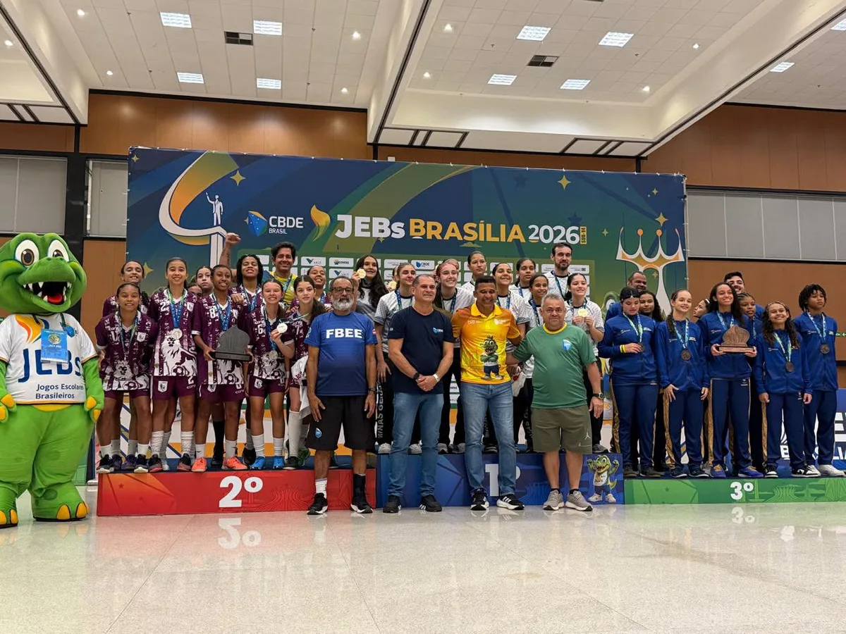 Bahia fica com a prata no futsal feminino dos Jogos Escolares Brasileiros