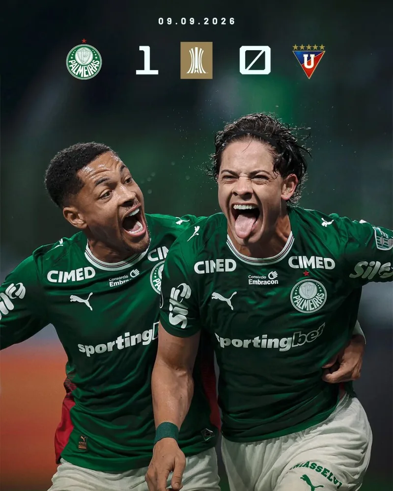 Palmeiras derrota a LDU e leva vantagem mínima para Quito
