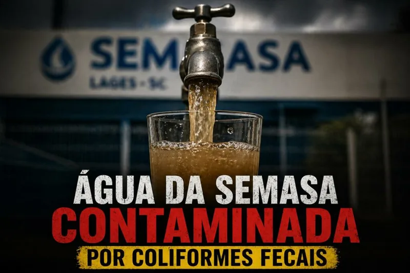 Risco à saúde: laudo aponta água com coliformes fecais em Lages e indica divergências com declarações da SEMASA
