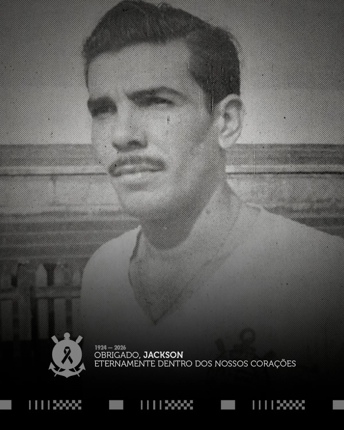Jackson Nascimento morre aos 102 anos; Athletico e Corinthians prestam homenagens