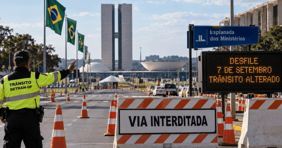 Esplanada terá restrições a partir deste sábado para desfile de 7 de Setembro
