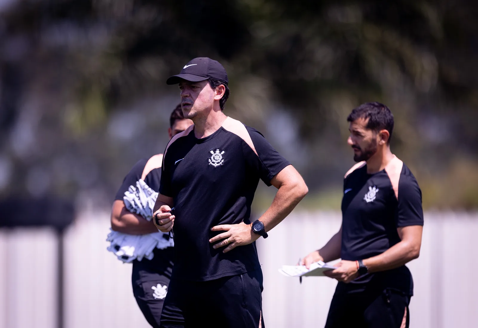 Corinthians treina com Matheus Bidu e acompanha evolução de Yuri Alberto