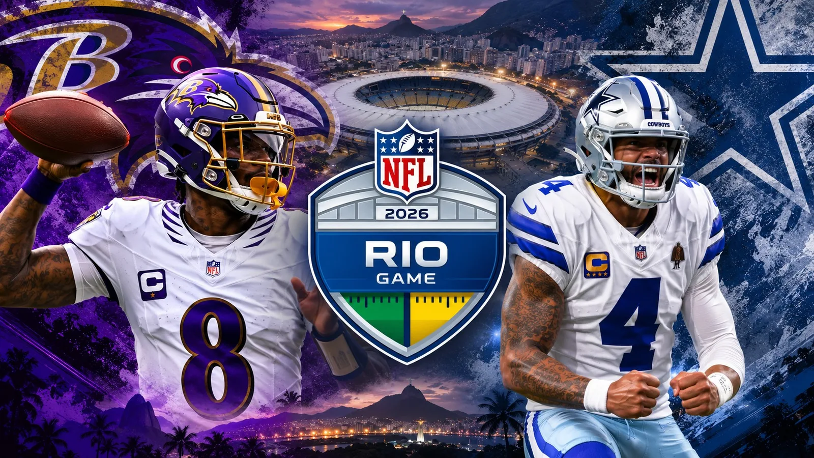 Estrelas e salários que entram em campo no duelo da NFL no Maracanã