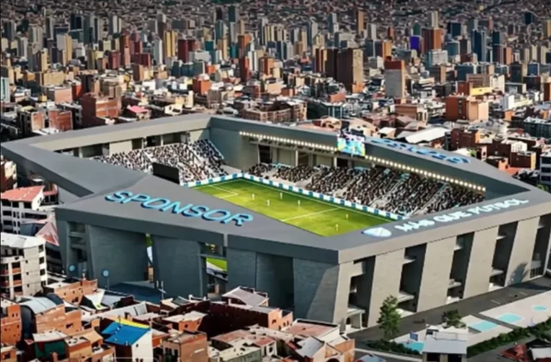 Novo estádio do Bolívar começa a ganhar forma em La Paz
