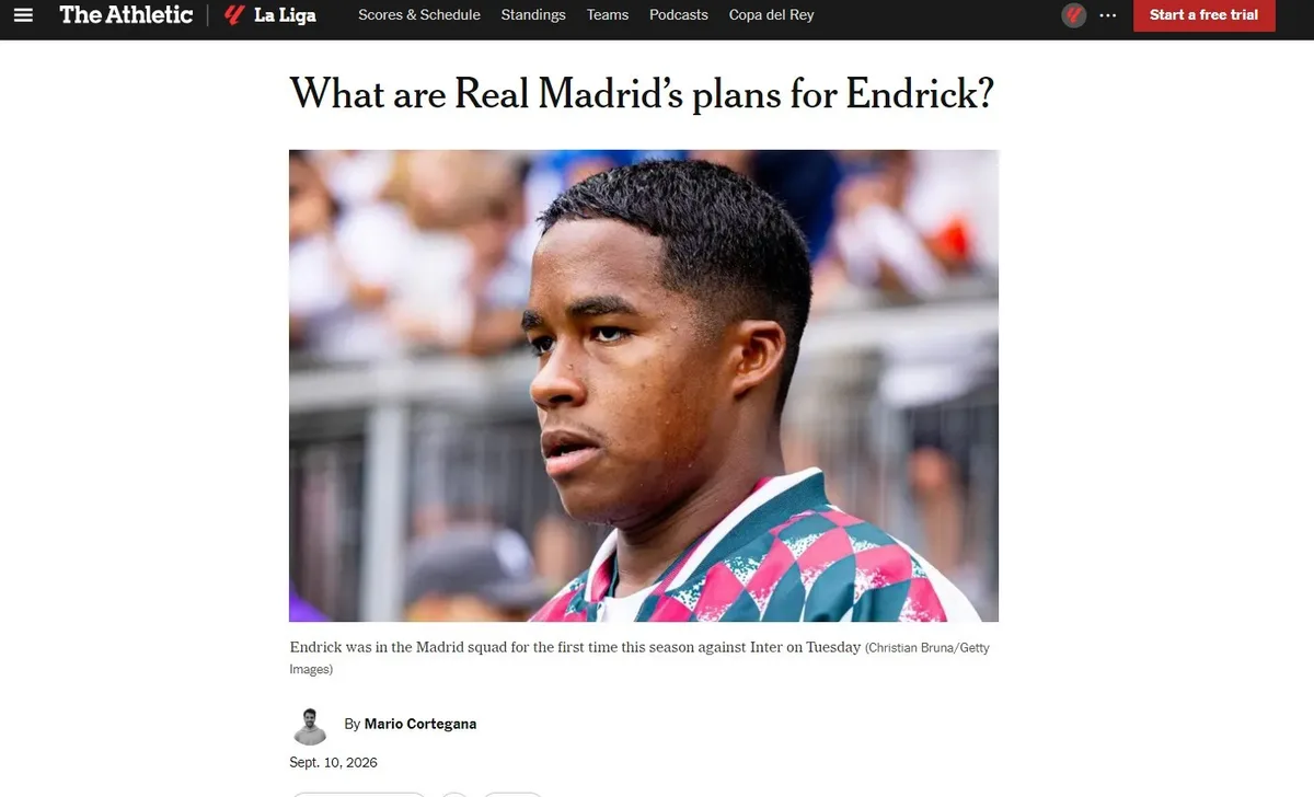 Endrick pode ser emprestado pelo Real Madrid novamente em janeiro