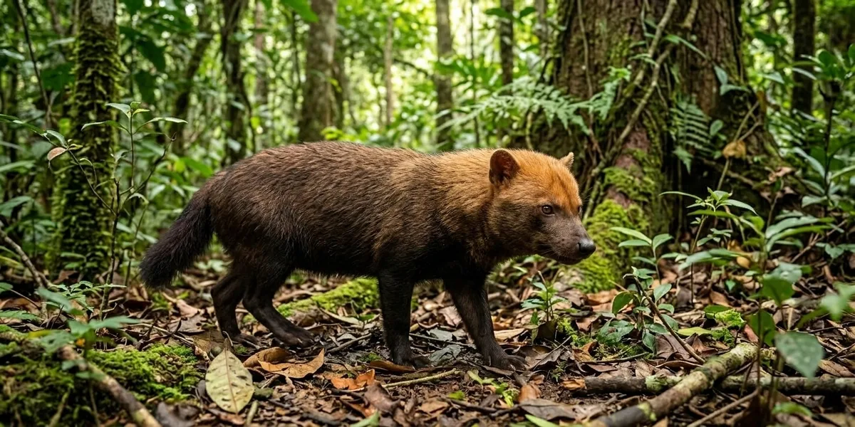 Cachorro-vinagre tem membranas entre os dedos e está sob risco no Brasil