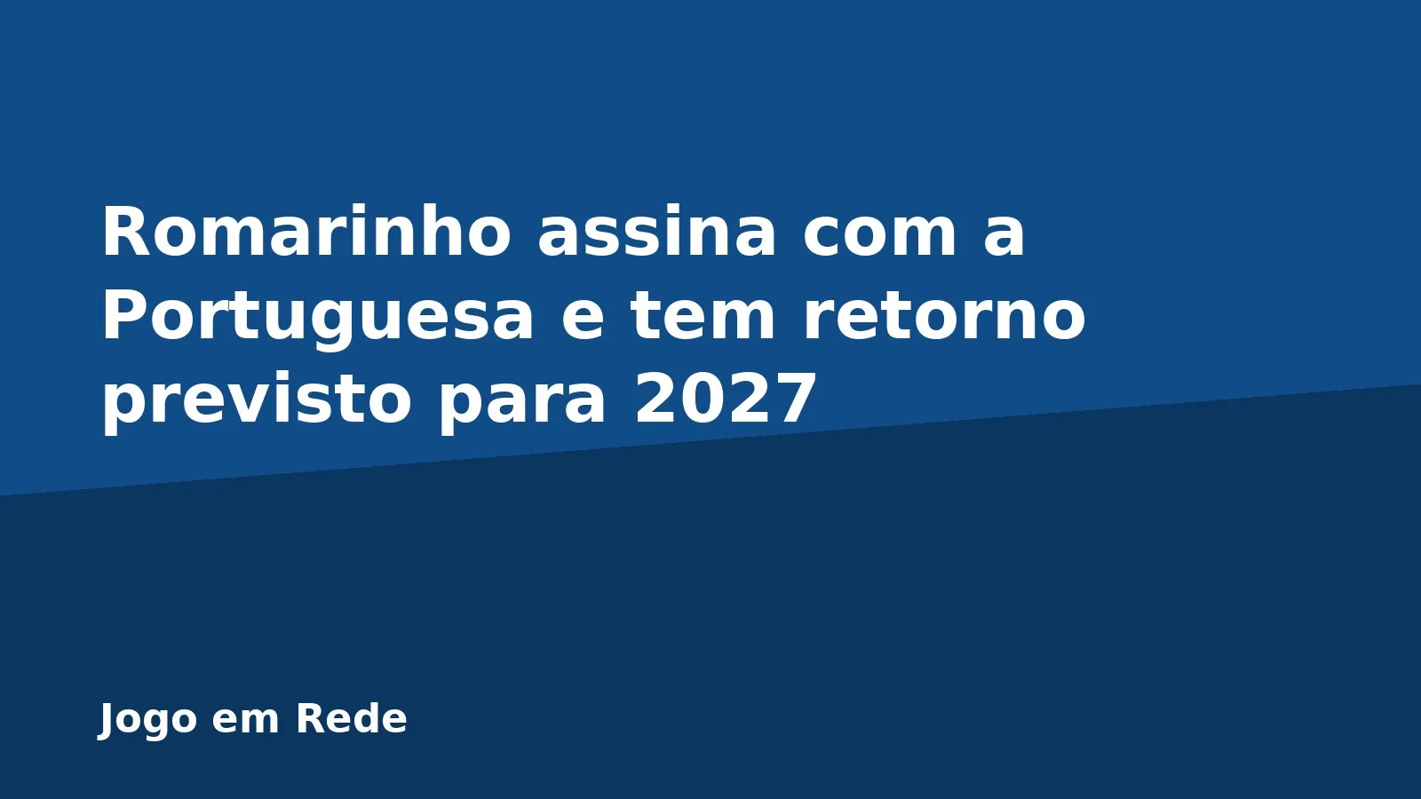 Romarinho assina com a Portuguesa e tem retorno previsto para 2027