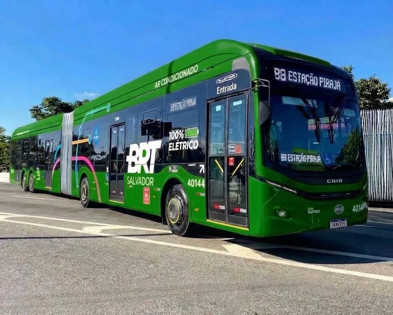 Salvador anuncia dez ônibus elétricos para expansão do BRT