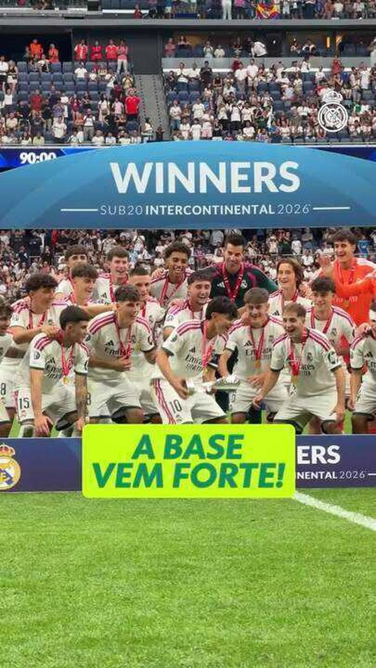 Real Madrid supera expulsões do Santiago Wanderers e fica com o Mundial Sub-20