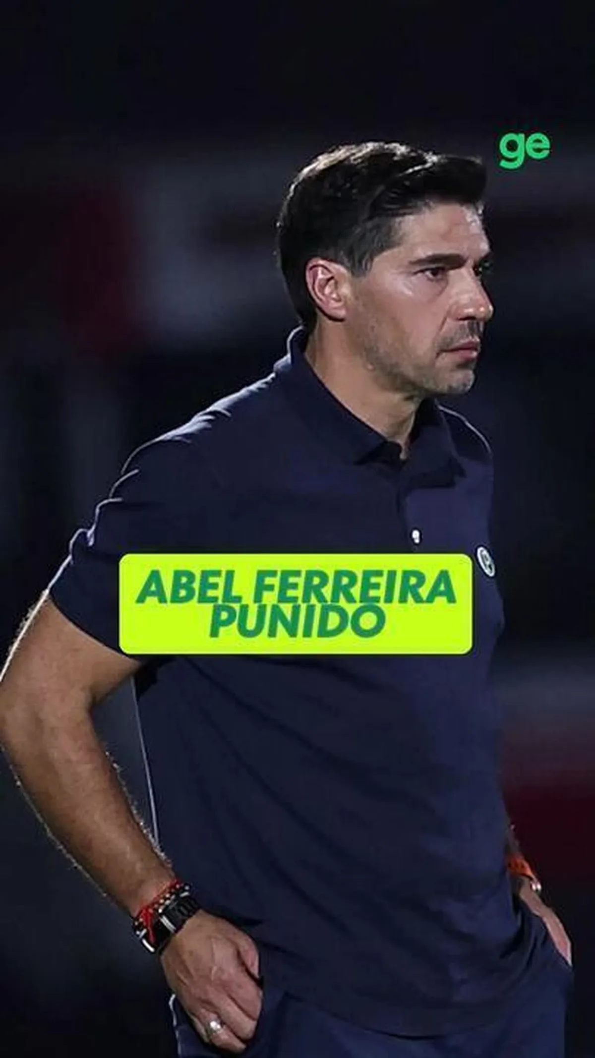 Palmeiras tentará suspender punição de duas partidas aplicada a Abel Ferreira