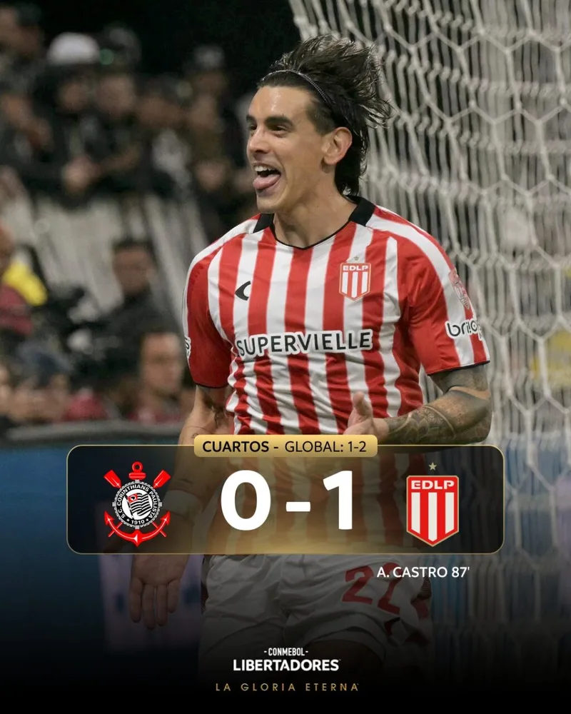 Corinthians é eliminado pelo Estudiantes após pênalti perdido por Memphis