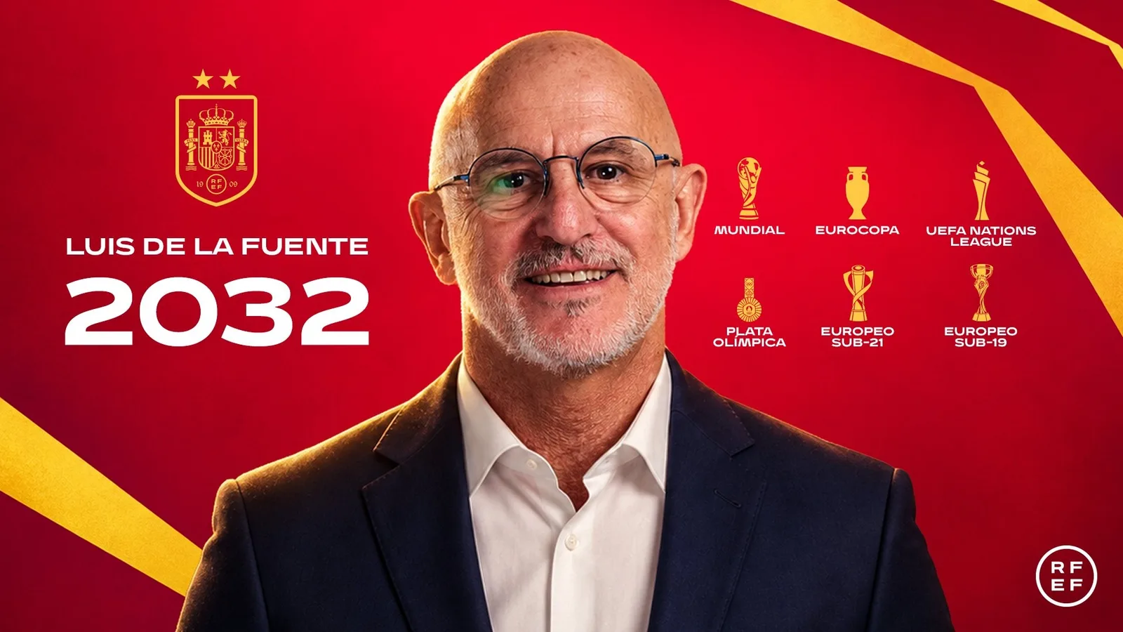 Luis de la Fuente renova com a Espanha até 2032