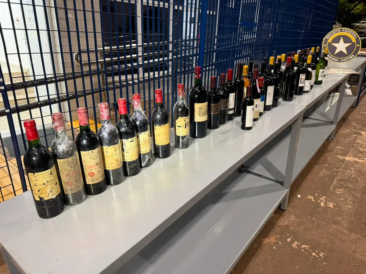 Receita apreende vinhos estrangeiros avaliados em cerca de R$ 500 mil no Paraná