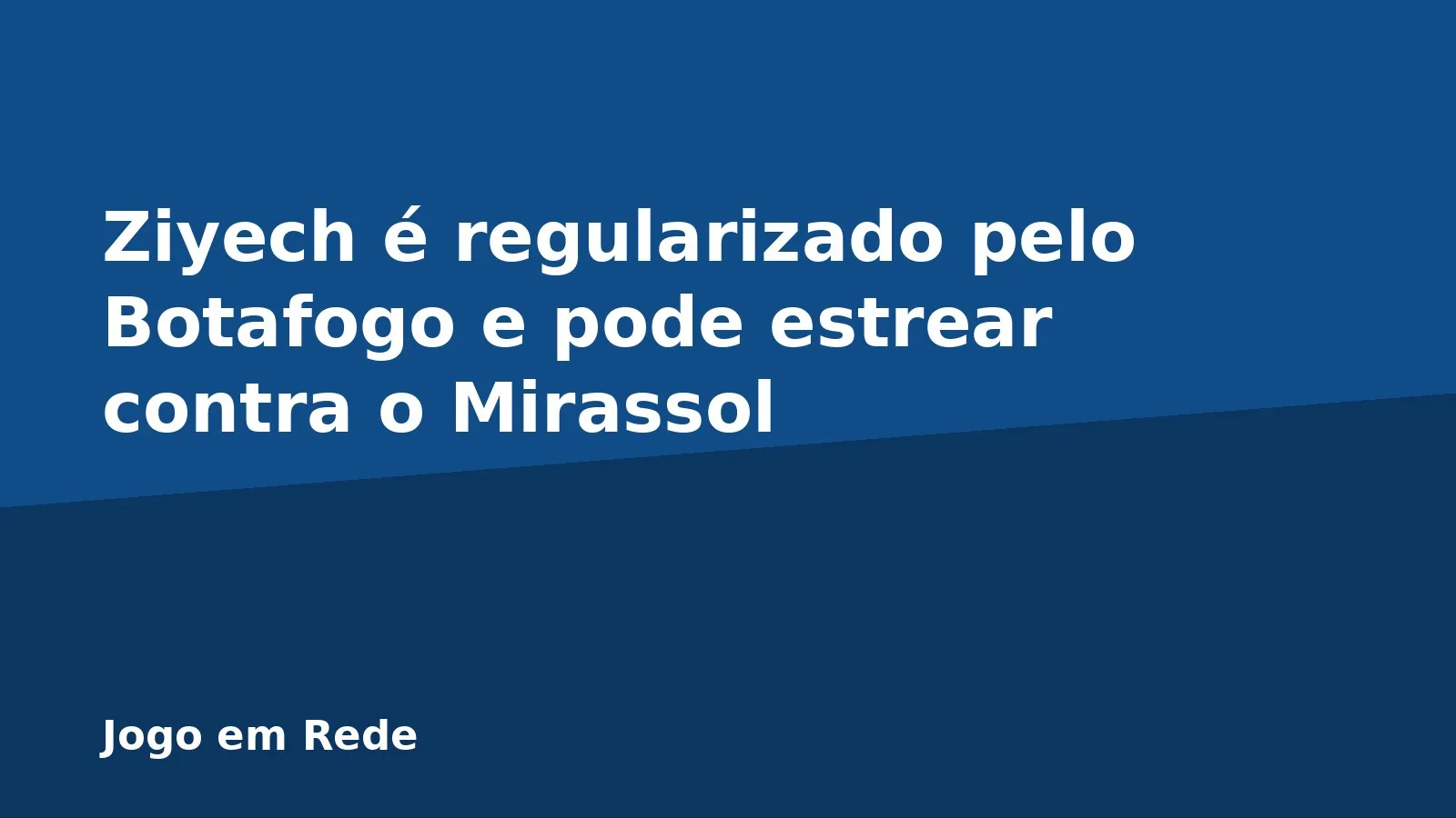 Ziyech é regularizado pelo Botafogo e pode estrear contra o Mirassol