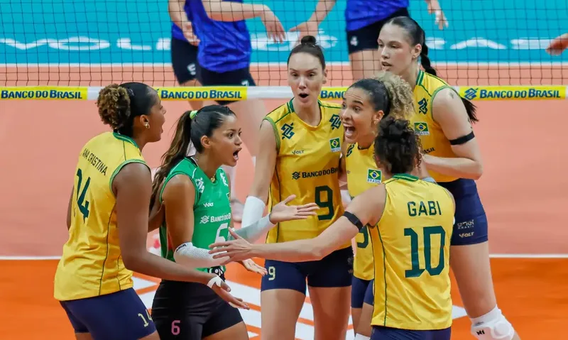 Brasil vence Argentina e assegura vaga olímpica no vôlei feminino