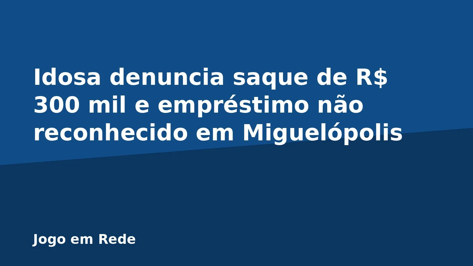 Idosa denuncia saque de R$ 300 mil e empréstimo não reconhecido em Miguelópolis